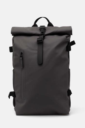 Ruksak Rains Rolltop Rucksack Large W3 šedá farba, veľký, jednofarebný, 14590-13