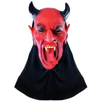 Maska čert s jazykom – halloween – vianoce – 29 × 24 cm (8590687510081)