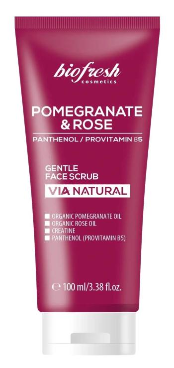 BIOFRESH Jemný pleťový scrub s panthenolom a B5 Pomegranate & Rose 100 ml