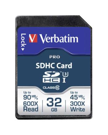 Verbatim PRO pamäťová karta SDHC 32 GB Class 10 UHS-I, Class 10