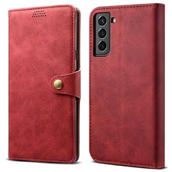 Lenuo Leather flipové puzdro na Samsung Galaxy S22+ 5G, červené (348208)