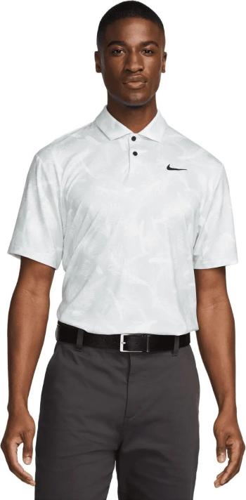 Nike Dri-Fit Tour Pine Print Mens Summit White/Black S Polo košeľa