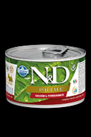 N&D DOG PRIME Adult Chicken & Pomegranate Mini 140g 1 + 1 zadarmo