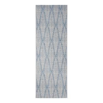 Sivomodrý vonkajší koberec NORTHRUGS Pella, 70 x 200 cm