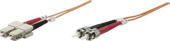 Intellinet 470148 optické vlákno LWL prepojovací kábel [1x ST zástrčka - 1x zástrčka SC] 50/125 µ Multimode OM2 10.00 m
