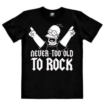 The Simpsons – Never Too Old To Rock – tričko S (4045846378971)