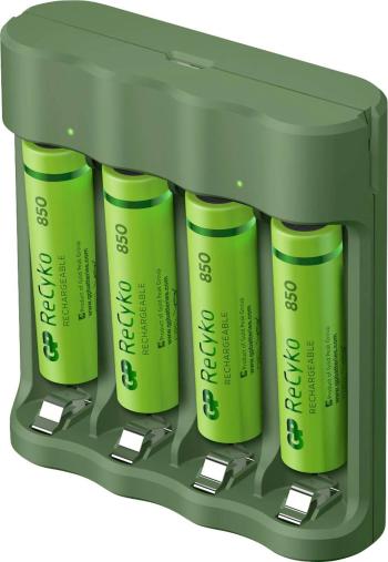 GP Batteries Basic-Line 4x ReCyko+ Micro nabíjačka na okrúhle akumulátory NiMH micro (AAA), mignon (AA)