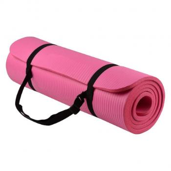 MG Gymnastic Yoga Premium protišmyková podložka na cvičenie 10mm + obal, ružová (WNSP-PINK)