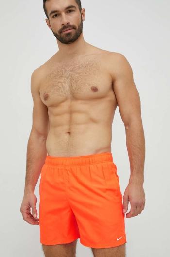 Plavkové šortky Nike oranžová farba