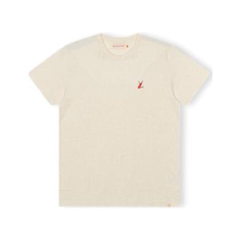 Revolution  T-Shirt Regular 1343 SUR - Off-White/Melange  Tričká a polokošele Biela