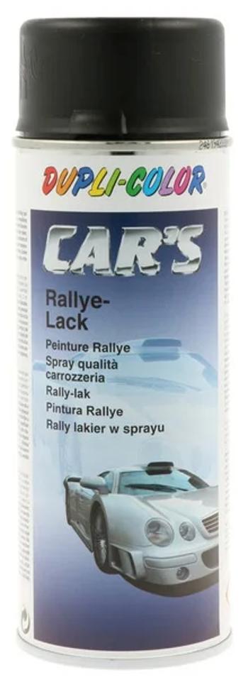 CAR´S RALLY PAINT - Nitro-kombinačná farba v spreji na auto čierna matná 0,4 L