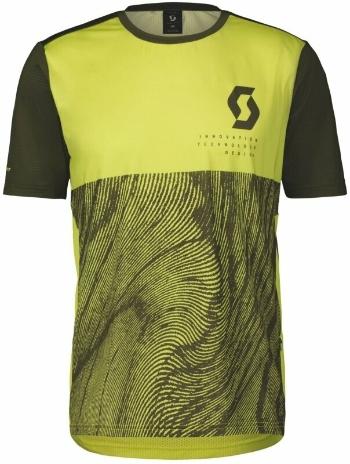 Scott Trail Vertic S/SL Men's Shirt Bitter Yellow/Fir Green 2XL