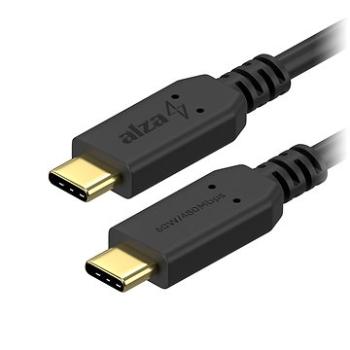 AlzaPower Core USB-C/USB-C 2.0, 3 A, 60 W, 2 m čierny (APW-CBTC1020B)