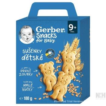 GERBER Snacks sušienky 9m+ 180 g