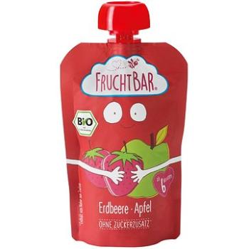FruchtBar BIO ovocná kapsička s jablkom a jahodou 100 g (4260133231924)