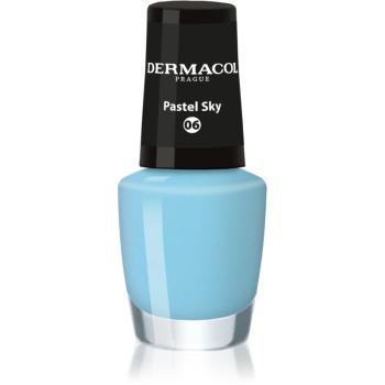 Dermacol Mini lak na nechty odtieň 06 Pastel Sky 5 ml