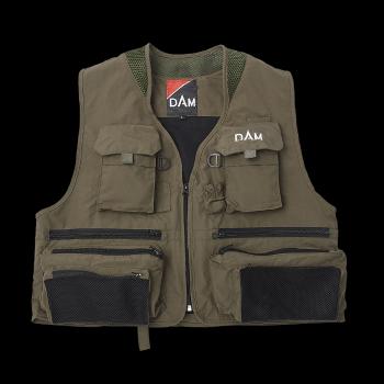 Dam vesta ontario fly vest dusty olive-veľkosť m