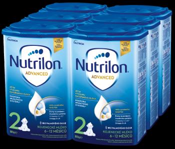 Nutrilon 2 Advanced následná mliečna dojčenská výživa v prášku 6 x 800 g