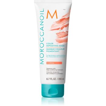 Moroccanoil Color Depositing jemná vyživujúca maska bez permanentných farebných pigmentov Coral 200 ml