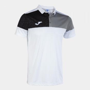 CREW V SHORT SLEEVE POLO WHITE GREY BLACK 5XS