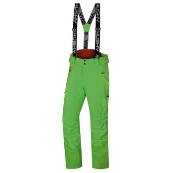 Pánske lyžiarske nohavice Husky Mital M neónovo zelená L