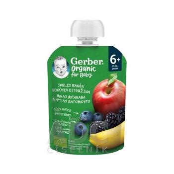 Gerber Organic Kapsička Jablko, banán, čučoriedka