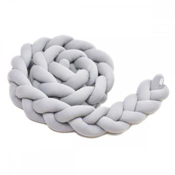 Copánkový mantinel 360 cm - šedý Grey Bed snake