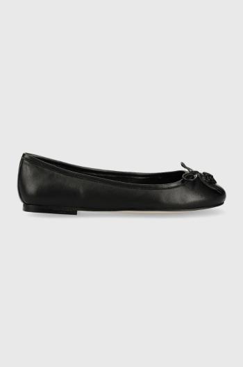 Kožené balerínky Kurt Geiger London Eagle Ballerina čierna farba, 9790600109