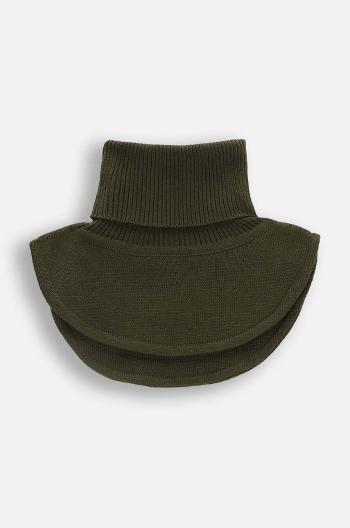 Detský šál komín Coccodrillo zelená farba, jednofarebný, BASIC ACCESSORIES