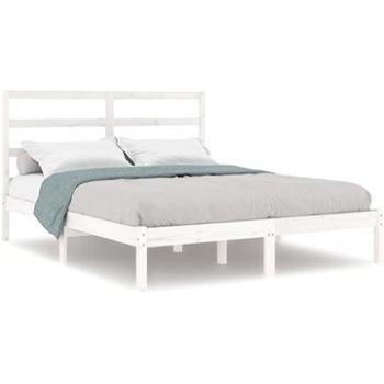 Rám postele biely masívne drevo 135 × 190 cm Double, 3104909