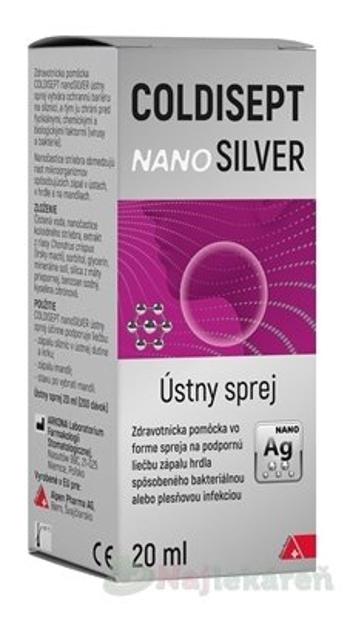 COLDISEPT nanoSILVER sprej na bolesť hrdla 20 ml