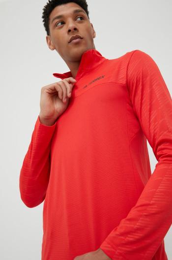 Športové tričko s dlhým rukávom adidas TERREX Multi H53390 červená farba, jednofarebné