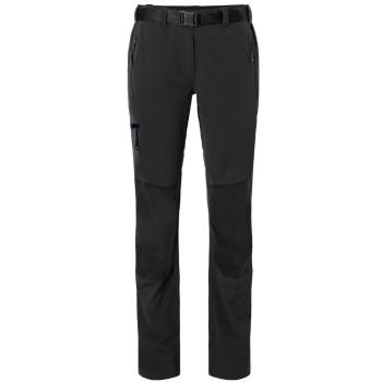 James & Nicholson Dámske trekingové nohavice JN1205 - Čierna / čierna | L