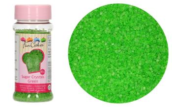Farebný dekoračný cukor zelený 80 g - FunCakes