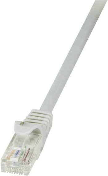 LogiLink CP1012U RJ45 sieťové káble, prepojovacie káble CAT 5e U/UTP 25.00 cm sivá  1 ks