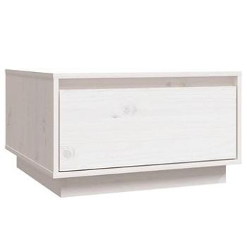 SHUMEE Konferenčný stolík biely 55 × 56 × 32 cm masívne borovicové drevo, 813406