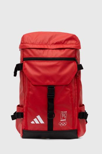 Ruksak adidas Performance Polska červená farba, veľký, jednofarebný, JF1018