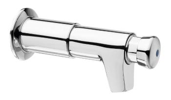 SILFRA - QUIK samouzatvárací prodloužený nástěnný ventil pre umývadlo, chróm QK24051