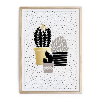 Zarámovaný plagát Really Nice Things Cactus Family, 40 x 60 cm