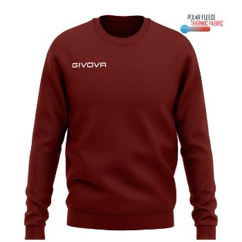 MAGLIA POLARFLEECE G/COLLO GIVOVA ONE GRANATA Tg. L