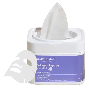 MARY & MAY Spevňujúca pleťová maska Collagen Peptide (Vital Mask) 30 ks