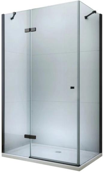 MEXEN/S - ROMA sprchovací kút 80x120 cm, transparent, čierna 854-080-120-70-00