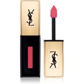 Yves Saint Laurent Vernis À Lèvres Glossy Stain dlhotrvajúci rúž a lesk na pery 2 v 1 odtieň 12 Corail Acrylic 6 ml