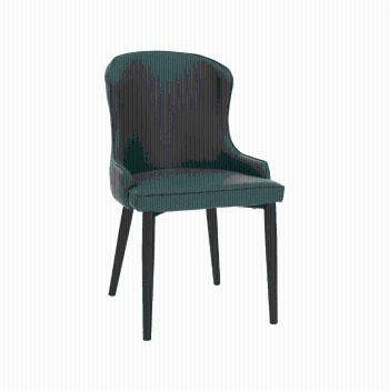 Jedálenská stolička, zelená/čierna, SIRENA P1, poškodený tovar