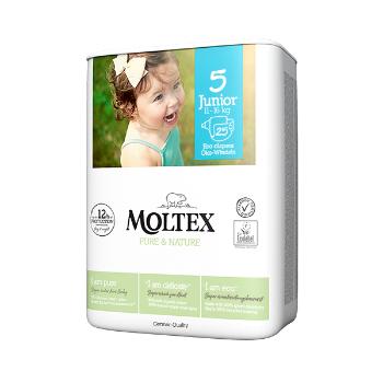 MOLTEX Pure&Nature Plienky jednorazové 5 Junior (11-25 kg) 25 ks