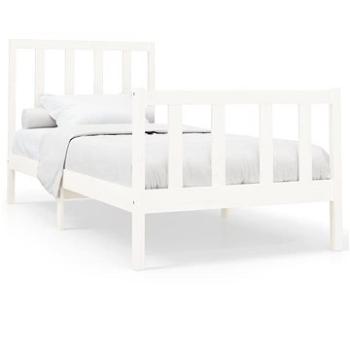 Rám postele biely masívna borovica 100 × 200 cm, 3106694