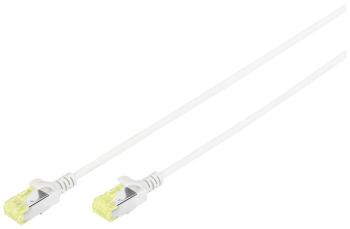 Digitus DK-1617-A-010S RJ45 sieťové káble, prepojovacie káble CAT 6A U/UTP 1.00 m sivá bez halogénov, samozhášavý, flexi