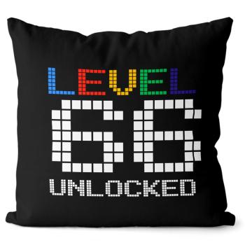 Vankúš Level unlocked (vek: 66, Velikost: 40 x 40 cm)