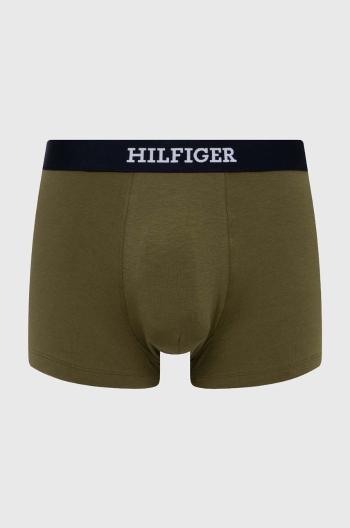 Boxerky Tommy Hilfiger pánske, zelená farba