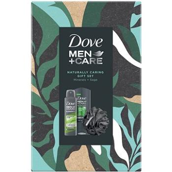Dove Men+Care Vianočný balíček pre mužov so sprchovou špongiou (8720182316691)